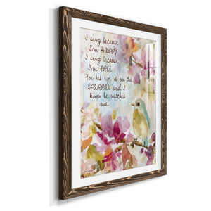 He Watches Me - Barnwood Framed Art Print