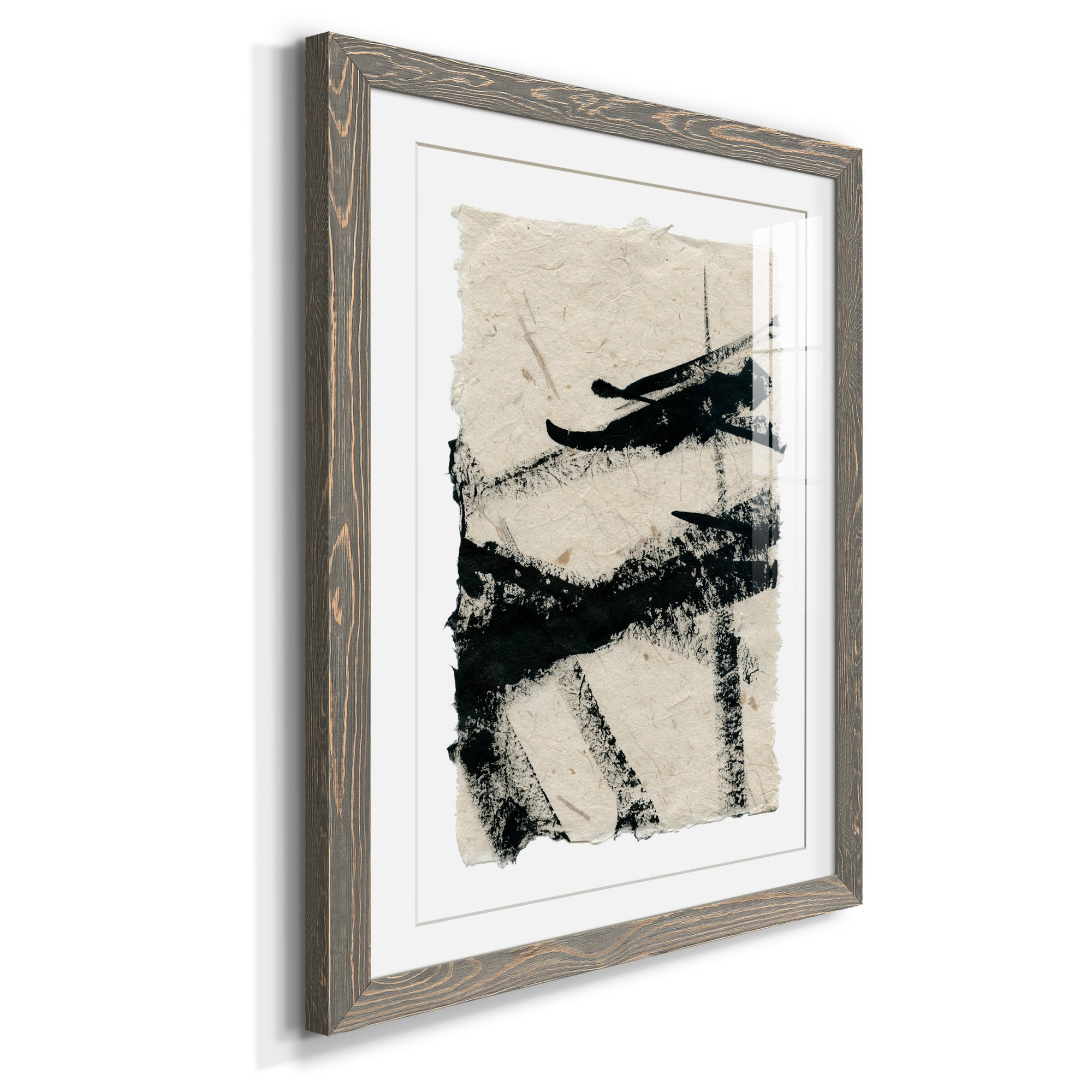 Lines Crossed II - Premium Framed Print - Distressed Barnwood Frame - Ready to Hang