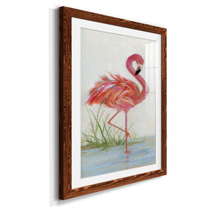 Flamingo I - Barnwood Framed Art Print
