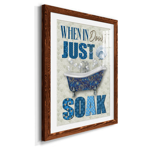 Just Soak - Premium Framed Print - Distressed Barnwood Frame - Ready to Hang