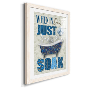 Just Soak - Premium Framed Print - Distressed Barnwood Frame - Ready to Hang