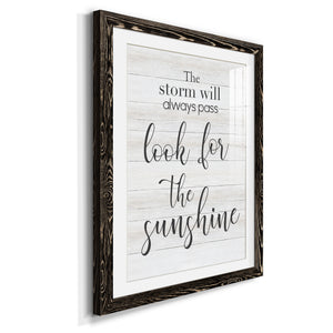 Look for the Sunshine - Premium Framed Print - Distressed Barnwood Frame - Ready to Hang