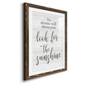 Look for the Sunshine - Premium Framed Print - Distressed Barnwood Frame - Ready to Hang