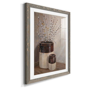 Pussywillows & Spring - Barnwood Framed Art Print