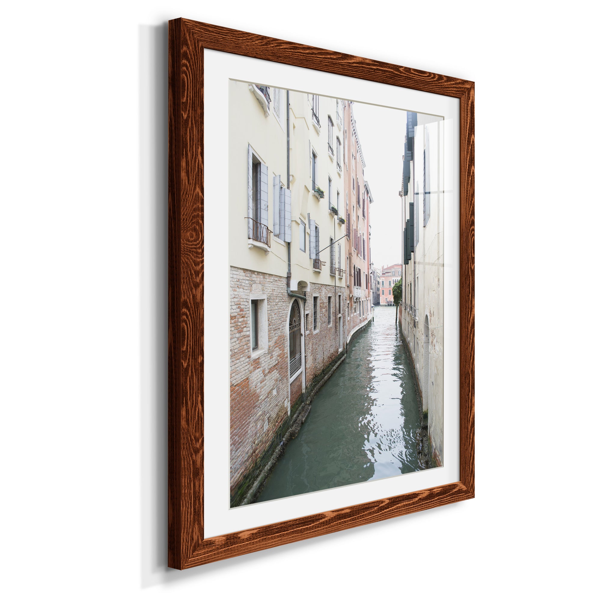 Venice Canal II - Premium Framed Print - Distressed Barnwood Frame - Ready to Hang