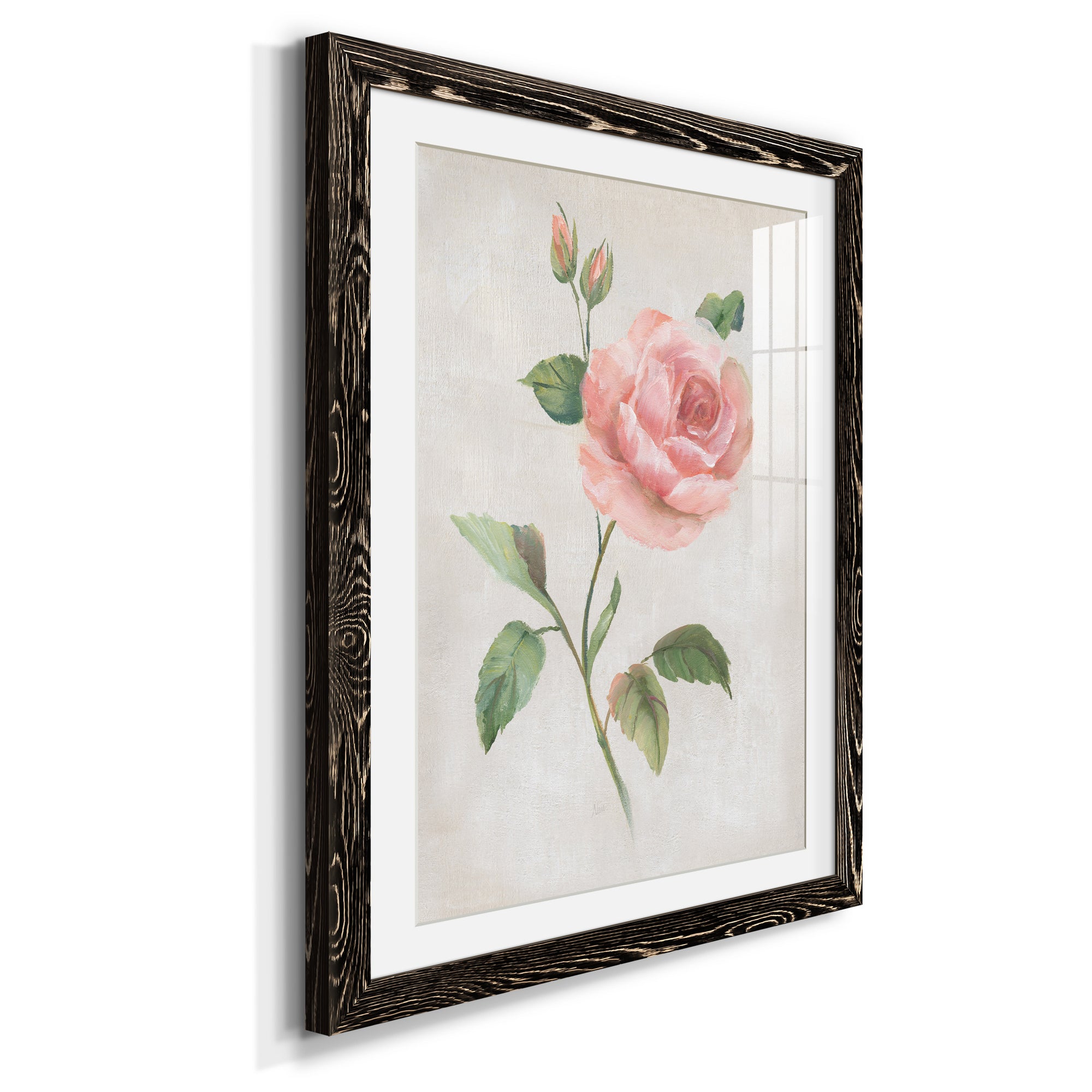 Grandiflora I - Barnwood Framed Art Print