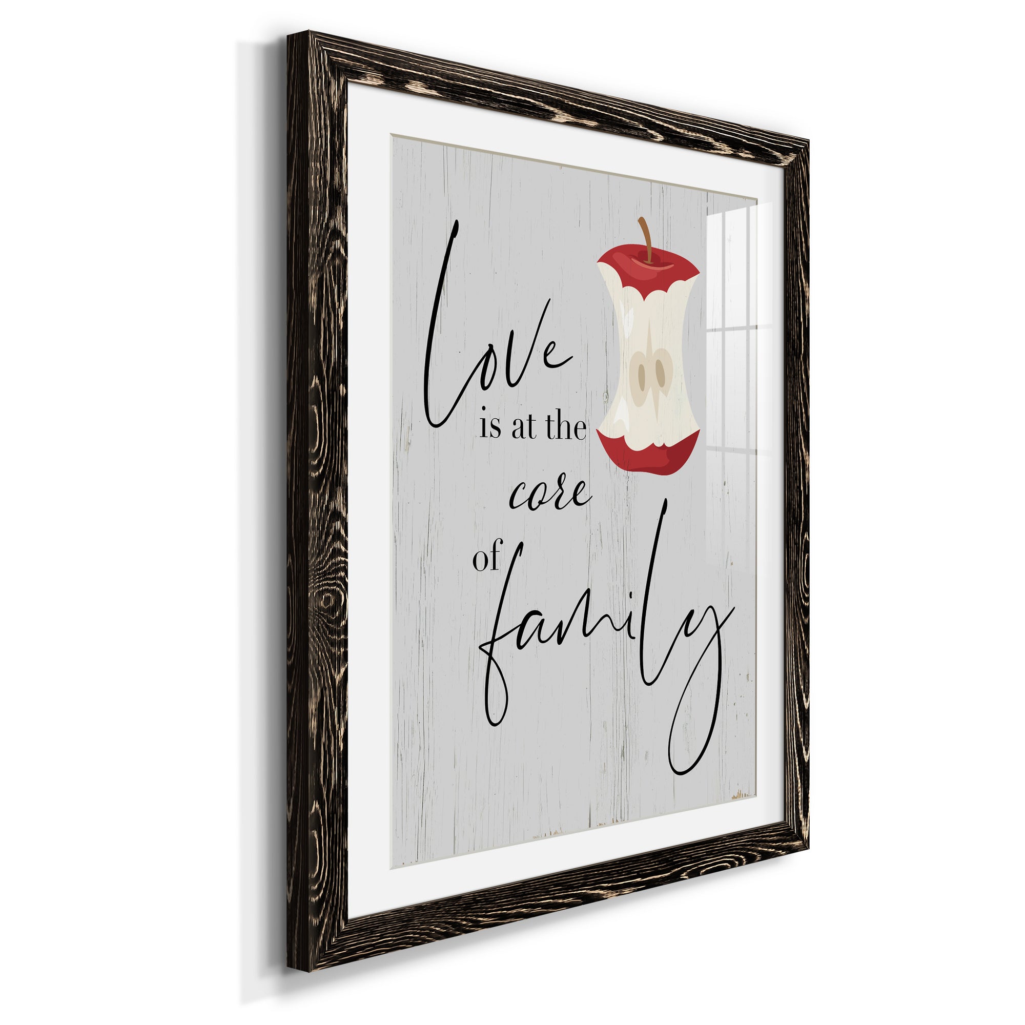 Core of Family - Premium Framed Print - Distressed Barnwood Frame - Ready to Hang