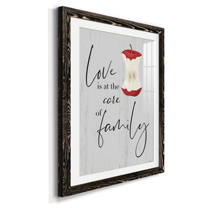 Core of Family - Premium Framed Print - Distressed Barnwood Frame - Ready to Hang