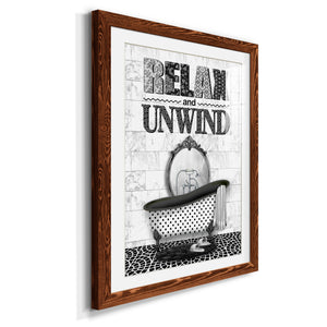 Relax and Unwind - Barnwood Framed Art Print
