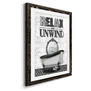 Relax and Unwind - Barnwood Framed Art Print