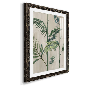 Modern Fronds II - Barnwood Framed Art Print