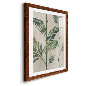Modern Fronds II - Barnwood Framed Art Print