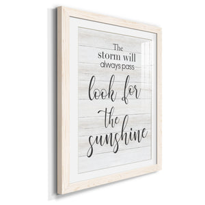 Look for the Sunshine - Premium Framed Print - Distressed Barnwood Frame - Ready to Hang