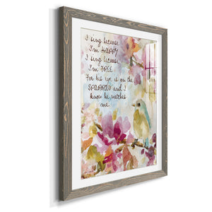 He Watches Me - Barnwood Framed Art Print
