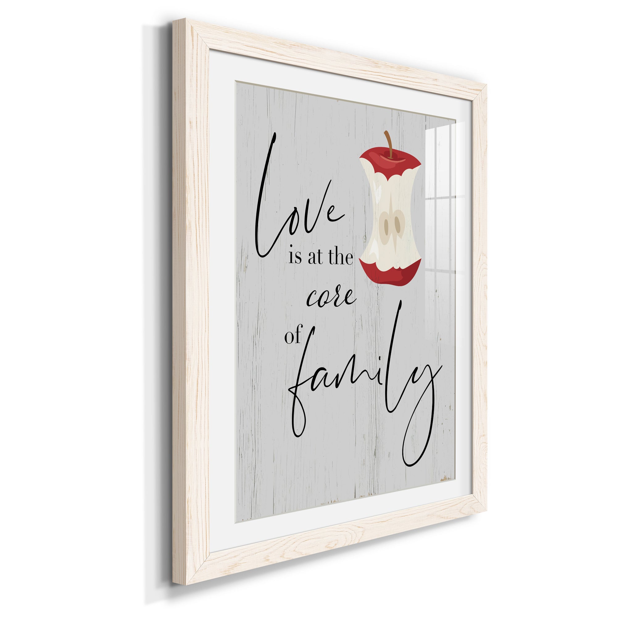 Core of Family - Premium Framed Print - Distressed Barnwood Frame - Ready to Hang