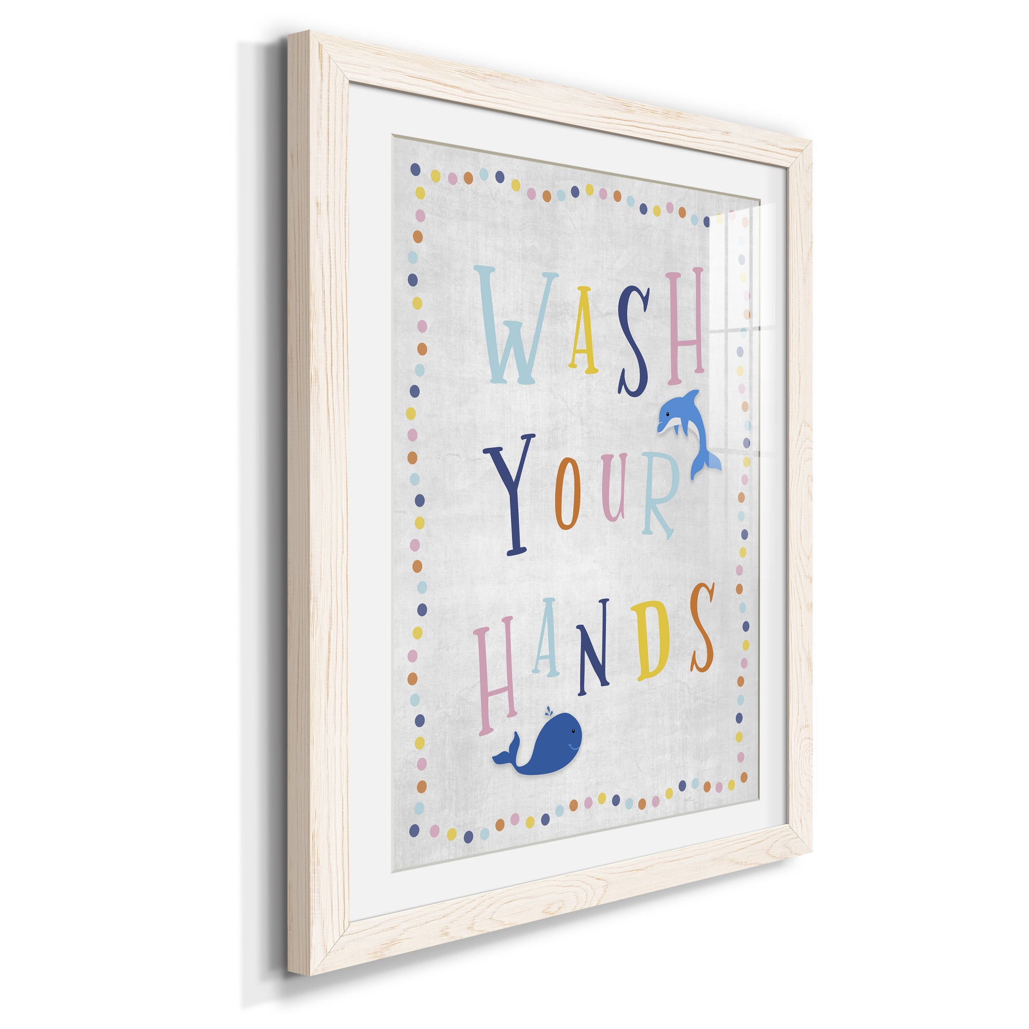 Wash Your Hands - Premium Framed Print - Distressed Barnwood Frame - Ready to Hang