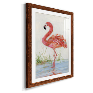 Flamingo II - Barnwood Framed Art Print