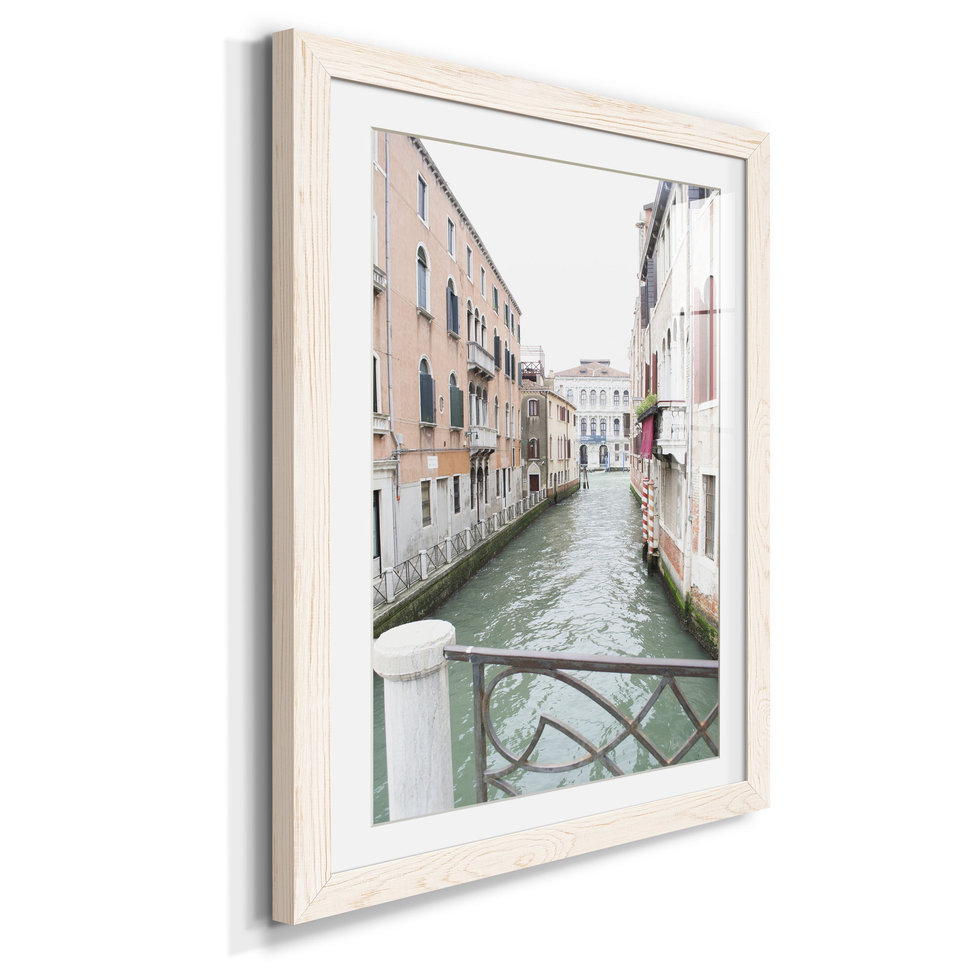 Venice Canal I - Premium Framed Print - Distressed Barnwood Frame - Ready to Hang