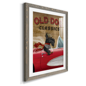 Old Dog Classics - Premium Framed Print - Distressed Barnwood Frame - Ready to Hang