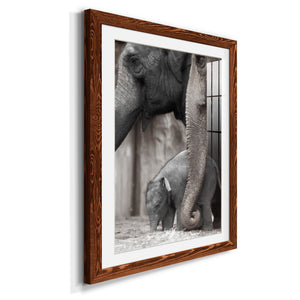 Family Moment - Barnwood Framed Art Print