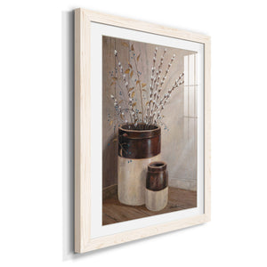 Pussywillows & Spring - Barnwood Framed Art Print