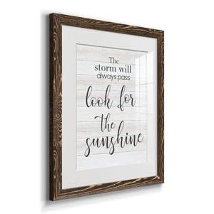 Look for the Sunshine - Premium Framed Print - Distressed Barnwood Frame - Ready to Hang