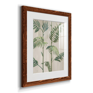 Modern Fronds I - Barnwood Framed Art Print