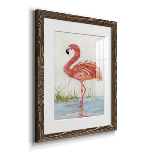 Flamingo II - Barnwood Framed Art Print