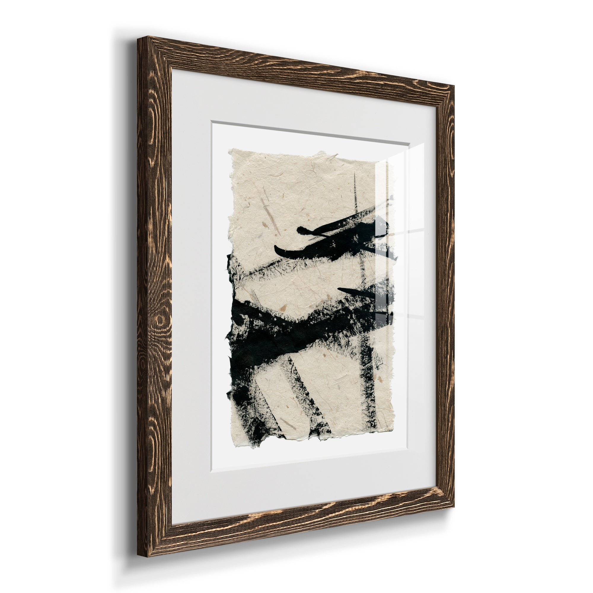 Lines Crossed II - Premium Framed Print - Distressed Barnwood Frame - Ready to Hang