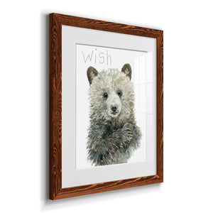 Forest Fur Baby Bear - Premium Framed Print - Distressed Barnwood Frame - Ready to Hang