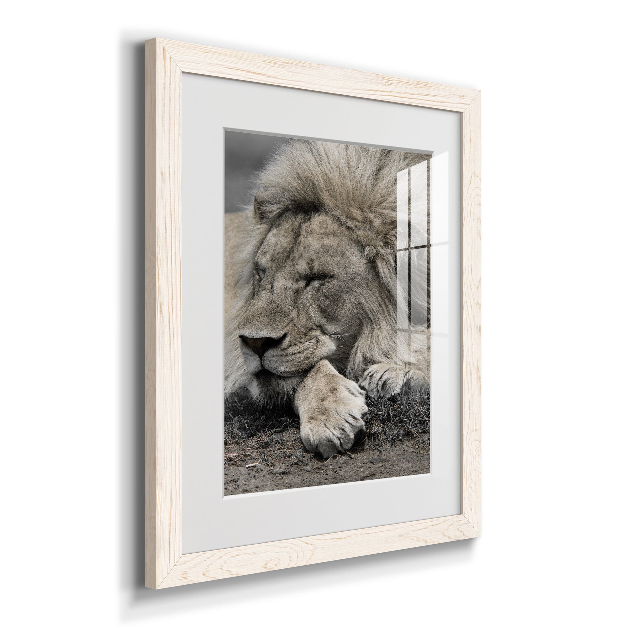 Sleepy Afternoon in Masai Mara - Barnwood Framed Art Print
