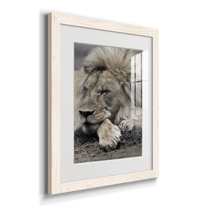 Sleepy Afternoon in Masai Mara - Barnwood Framed Art Print