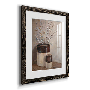 Pussywillows & Spring - Barnwood Framed Art Print