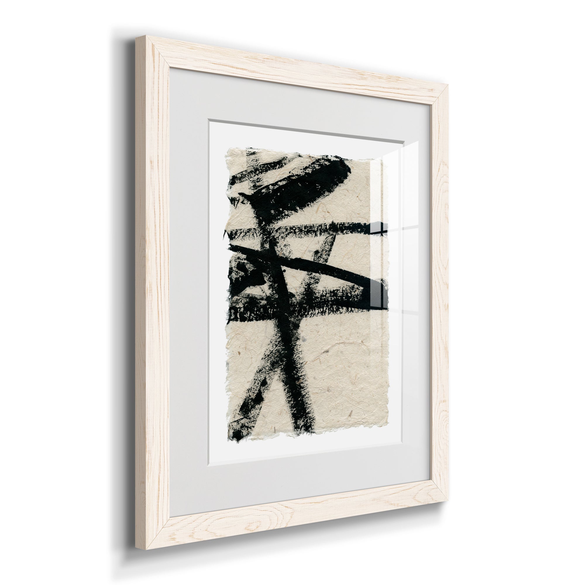 Lines Crossed III - Premium Framed Print - Distressed Barnwood Frame - Ready to Hang