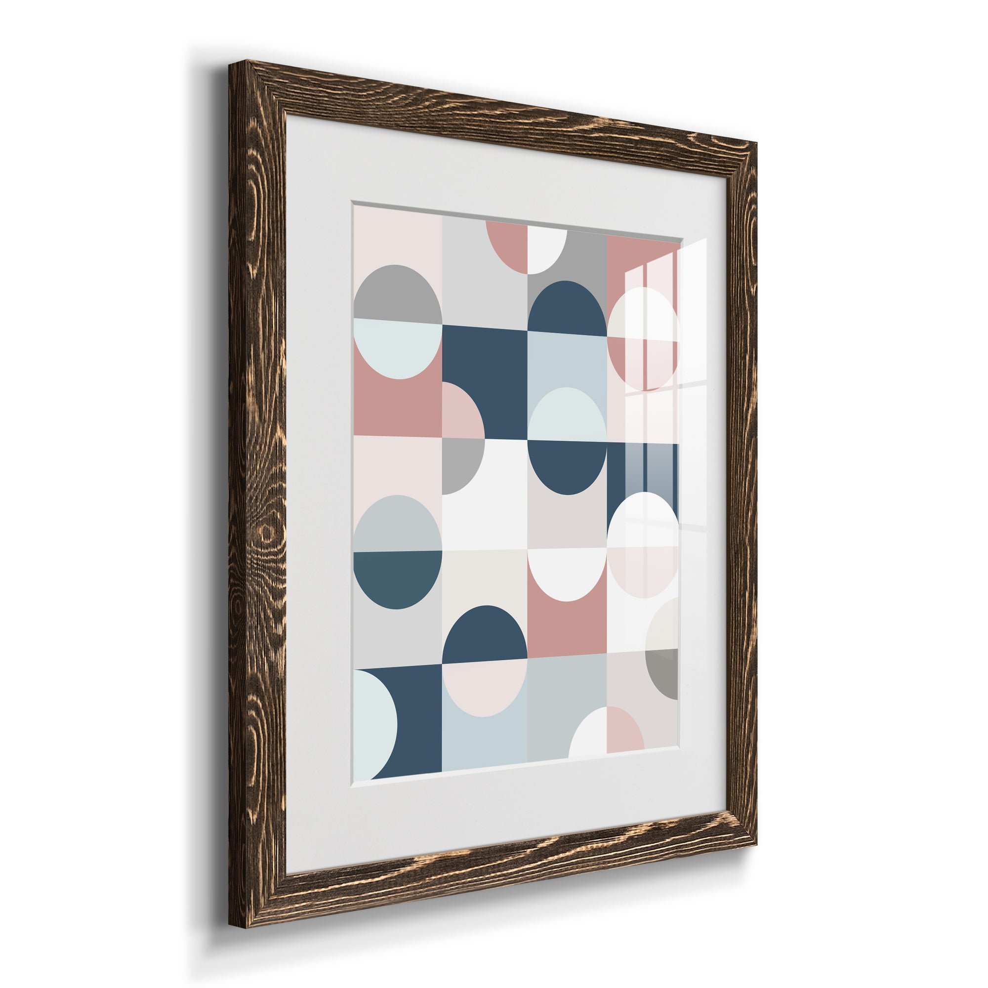 Modern Reflection - Barnwood Framed Art Print