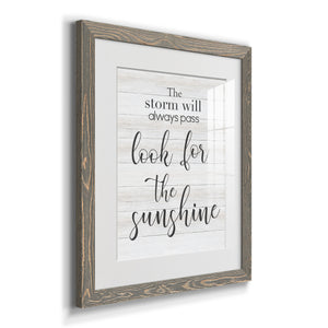 Look for the Sunshine - Premium Framed Print - Distressed Barnwood Frame - Ready to Hang