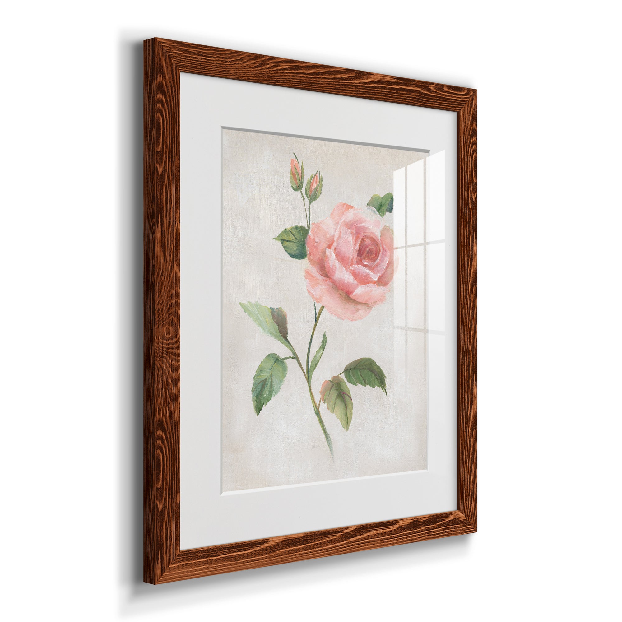Grandiflora I - Barnwood Framed Art Print