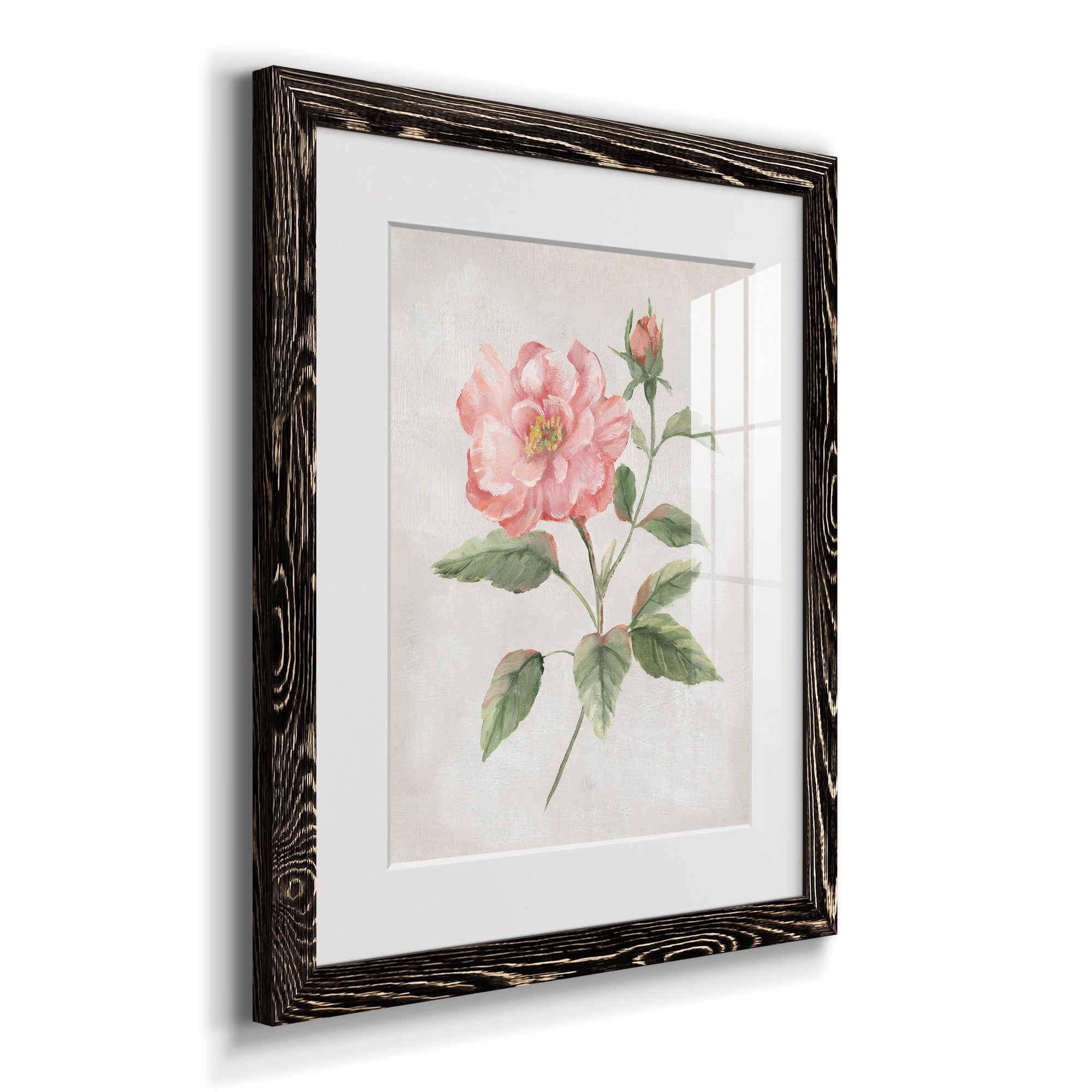 Grandiflora II - Barnwood Framed Art Print