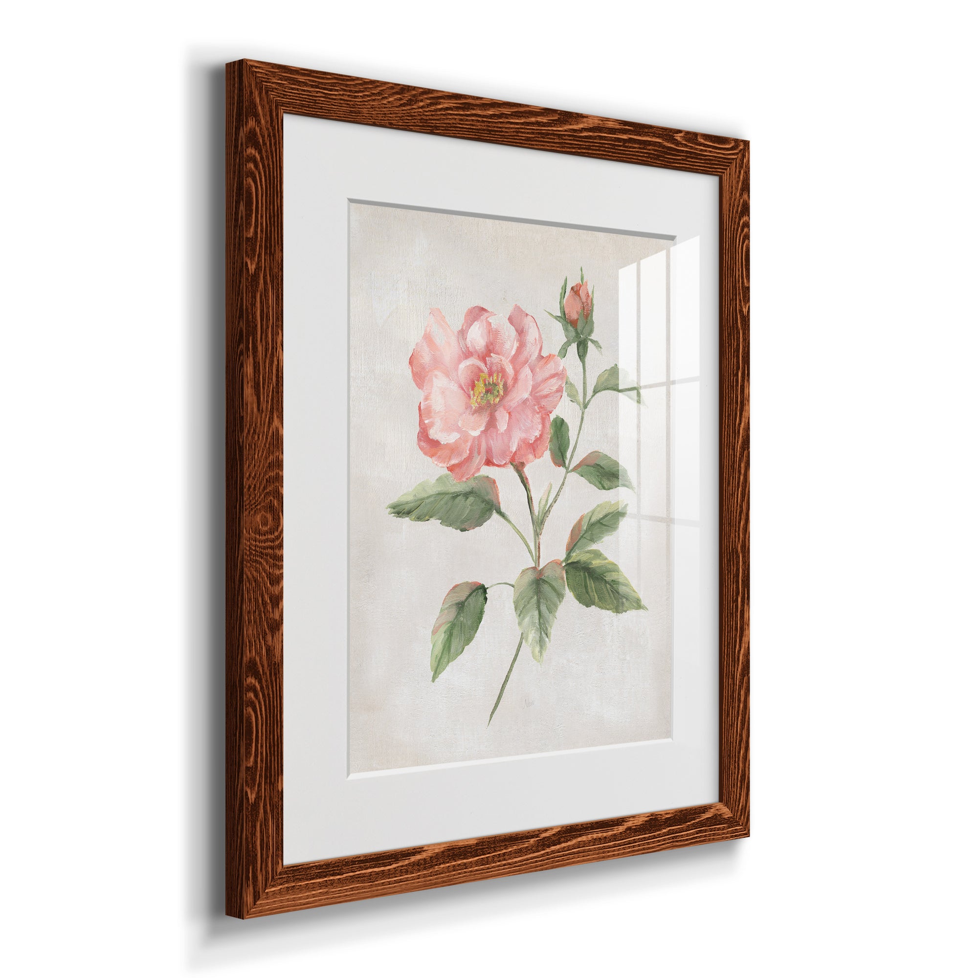 Grandiflora II - Barnwood Framed Art Print
