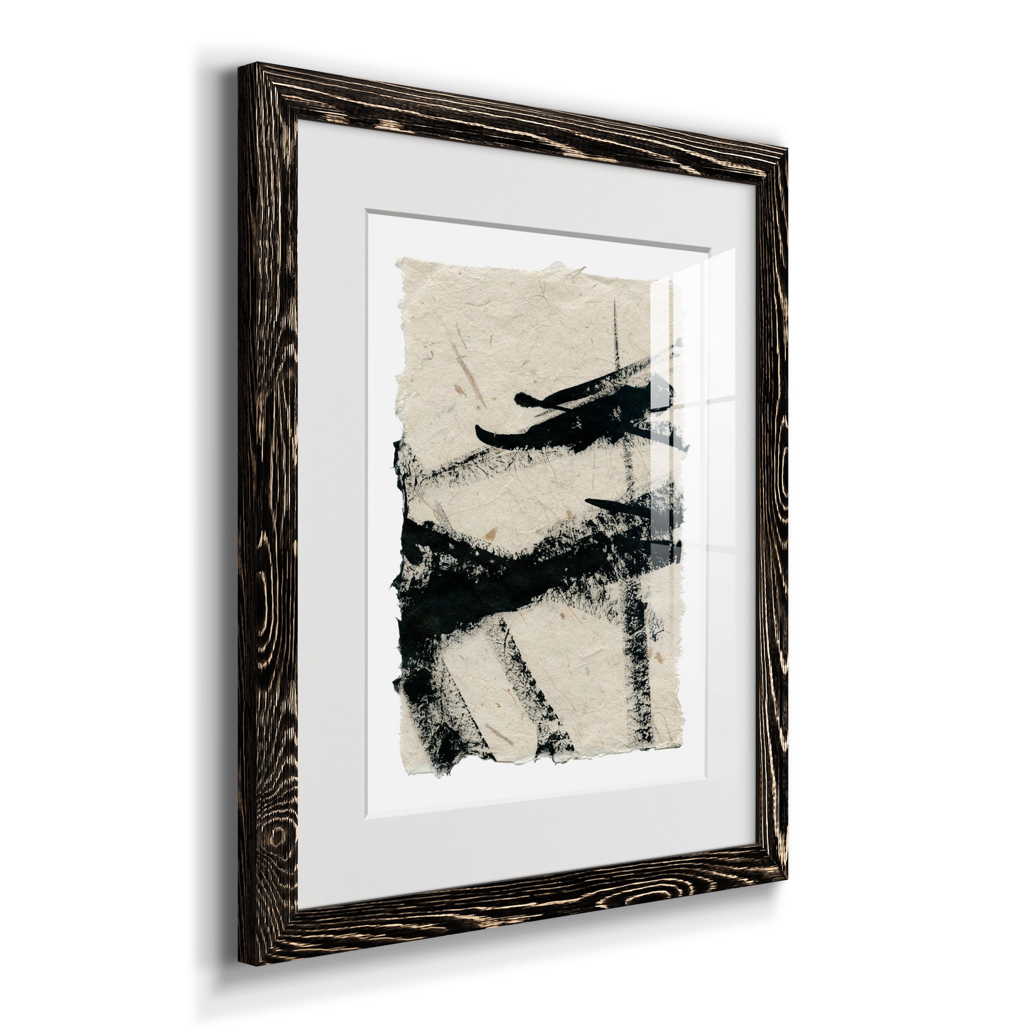 Lines Crossed II - Premium Framed Print - Distressed Barnwood Frame - Ready to Hang