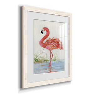 Flamingo II - Barnwood Framed Art Print