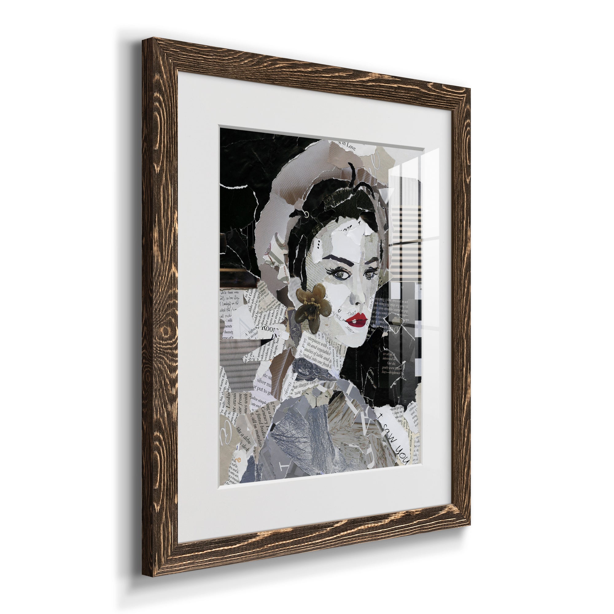 Runway Pause - Barnwood Framed Art Print