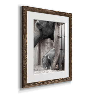 Family Moment - Barnwood Framed Art Print
