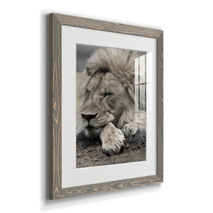 Sleepy Afternoon in Masai Mara - Barnwood Framed Art Print