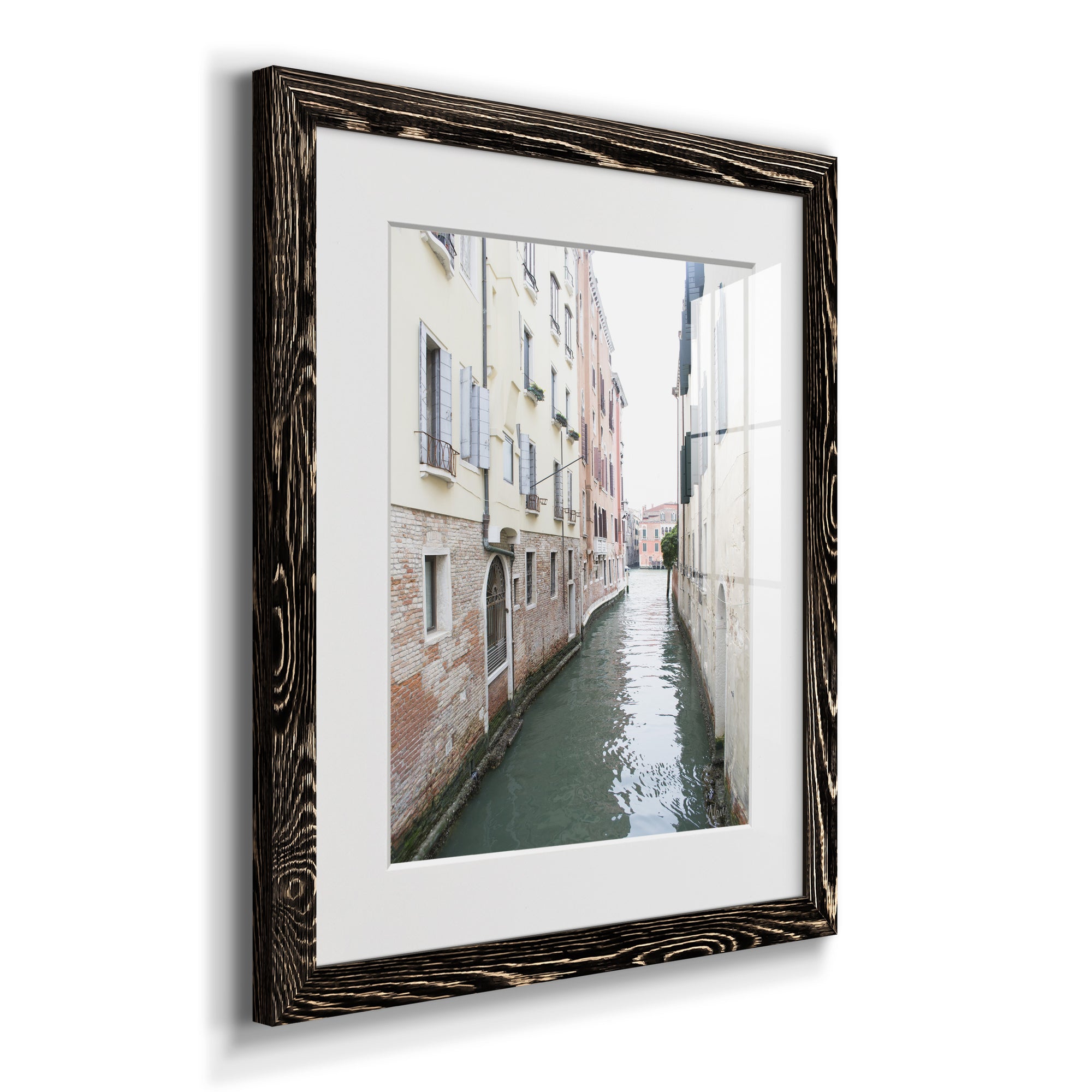 Venice Canal II - Premium Framed Print - Distressed Barnwood Frame - Ready to Hang
