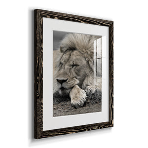Sleepy Afternoon in Masai Mara - Barnwood Framed Art Print