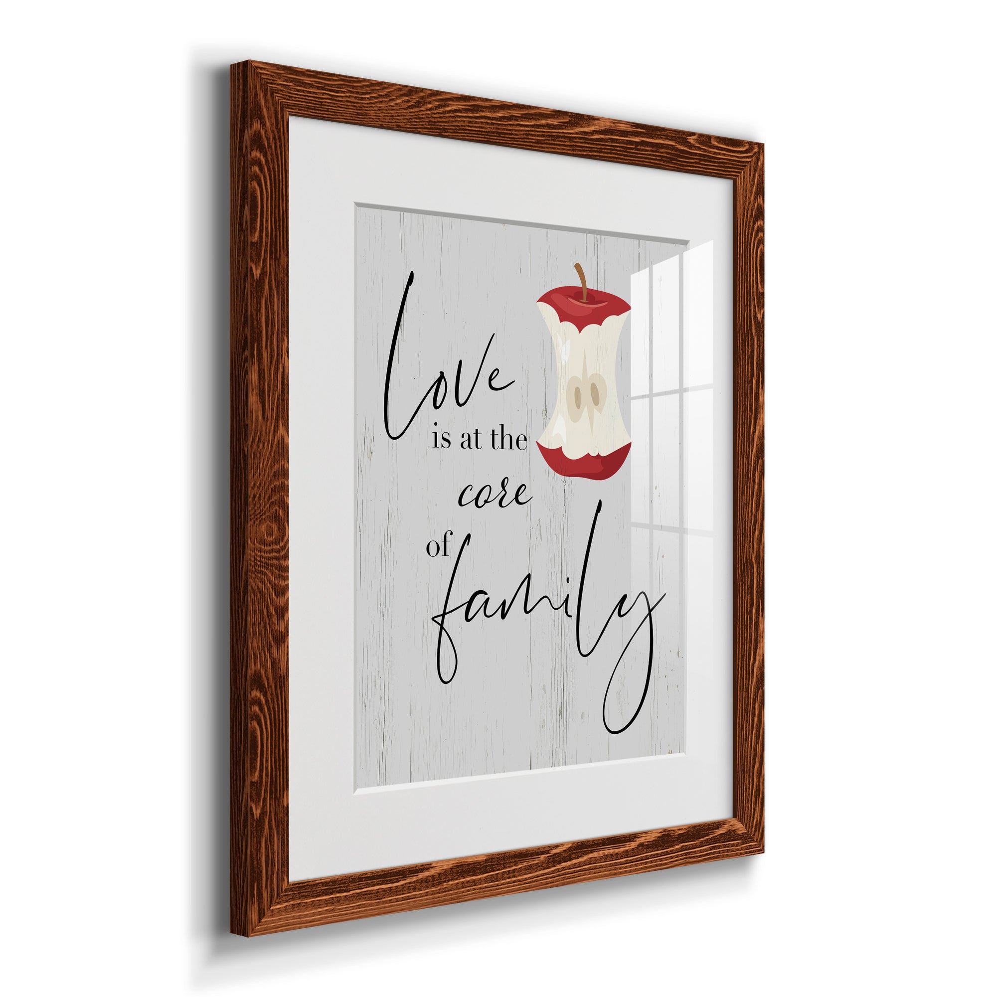 Core of Family - Premium Framed Print - Distressed Barnwood Frame - Ready to Hang
