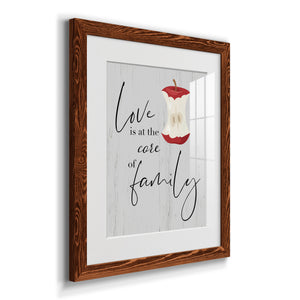 Core of Family - Premium Framed Print - Distressed Barnwood Frame - Ready to Hang