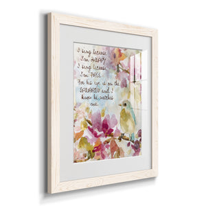 He Watches Me - Barnwood Framed Art Print