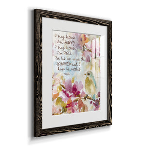 He Watches Me - Barnwood Framed Art Print